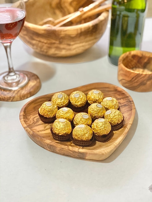 Olive Wood Heart Dish/Tray