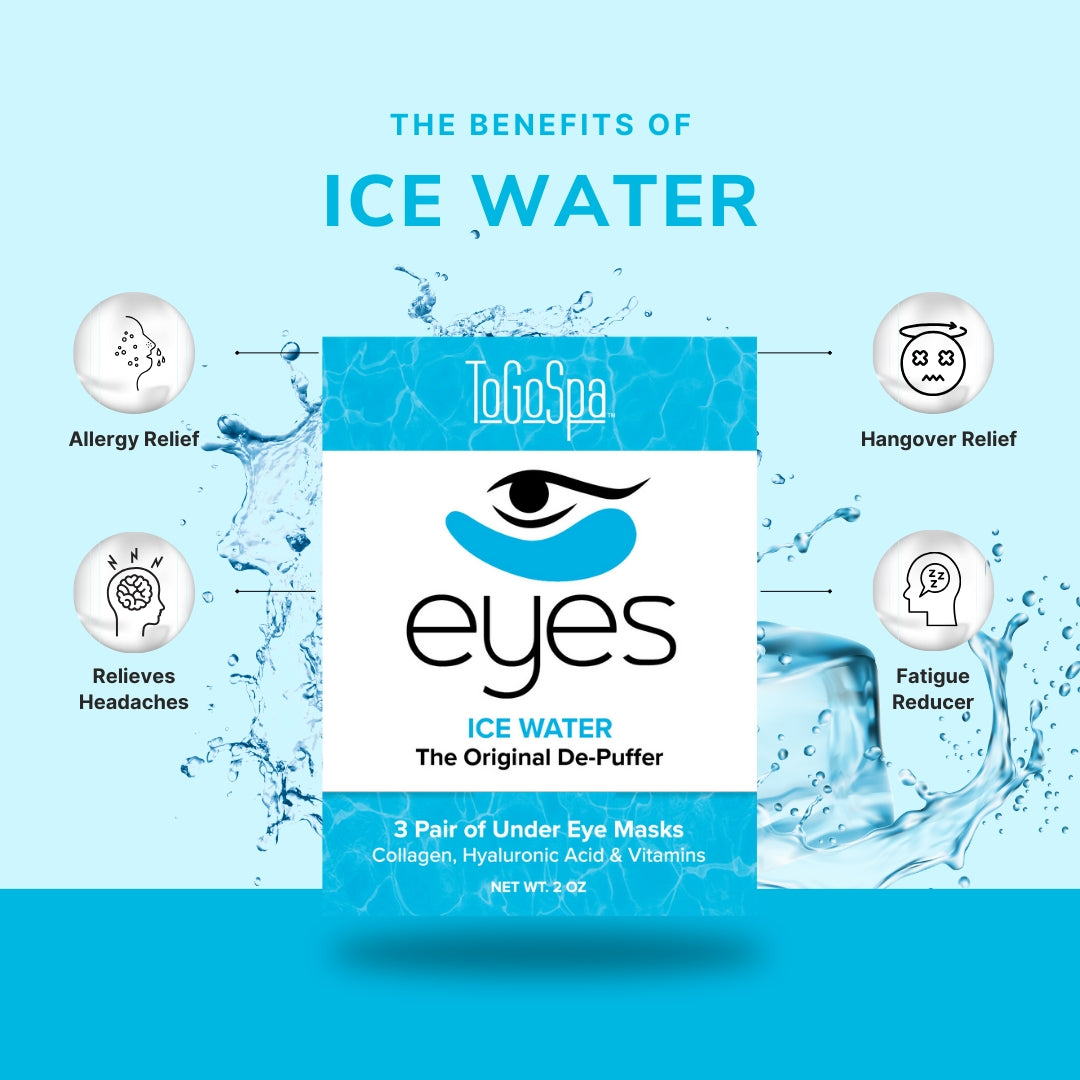 ToGoSpa Ice Water Collagen Eye Pads - 3 pack