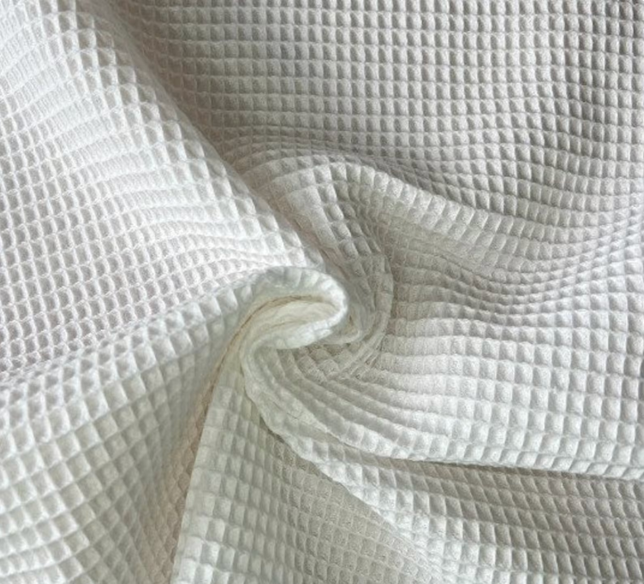 Cotton Waffle Weave Spa Robe -