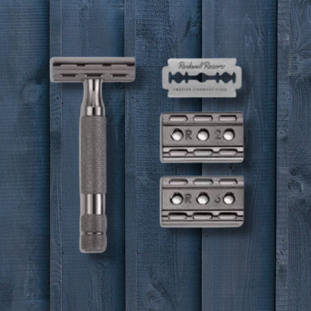Distinct Bath & Body, Rockwell Razor 6C Double Edge Safety Razor with 5 Free Blades