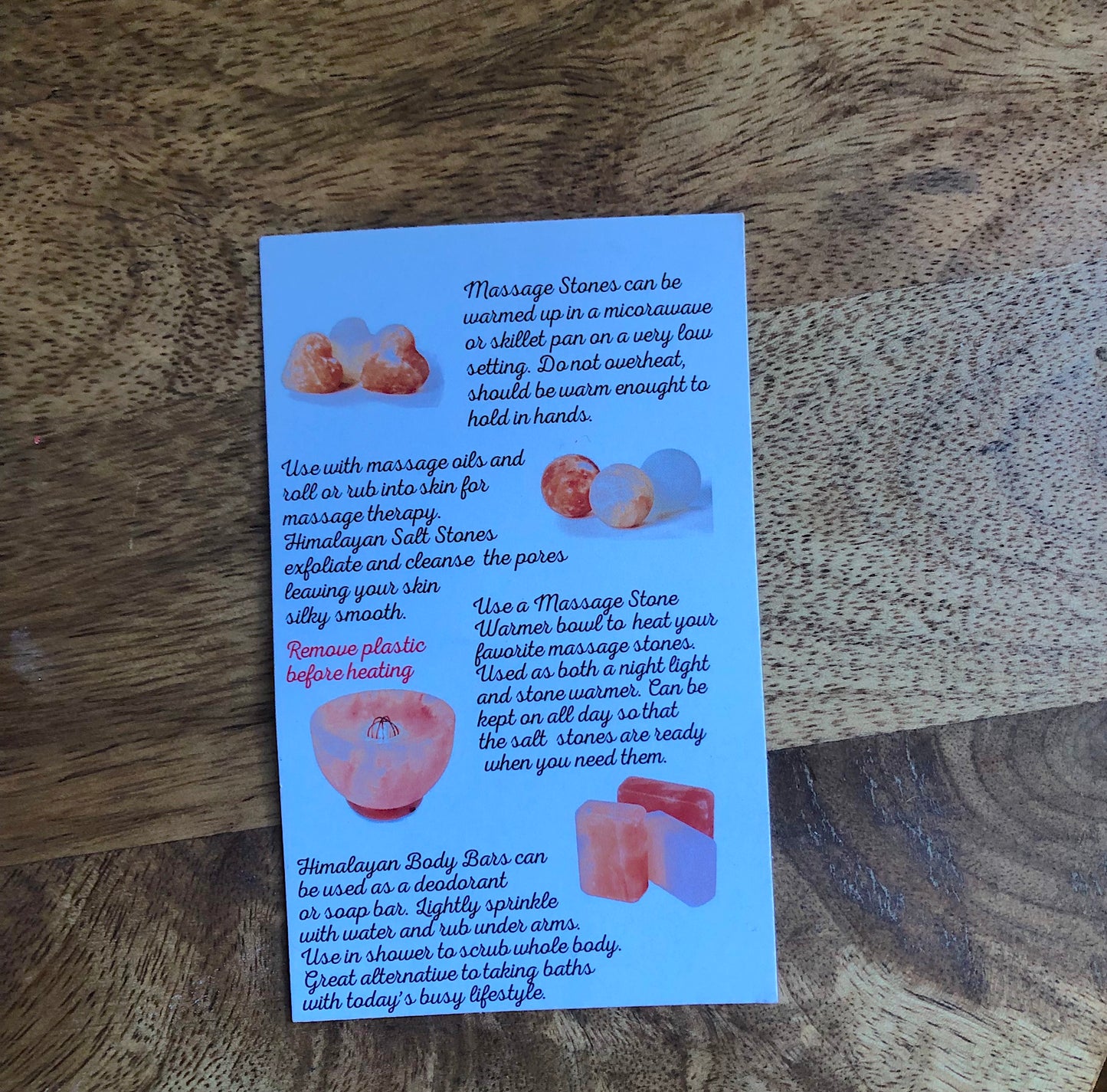 Himalayan Salt Stone-Teardrop Shape