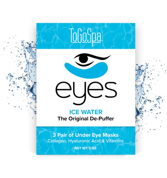 ToGoSpa Ice Water Collagen Eye Pads - 3 pack