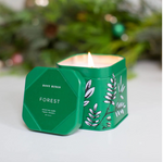 Rosy Rings Forest Large Holiday Candle Tin