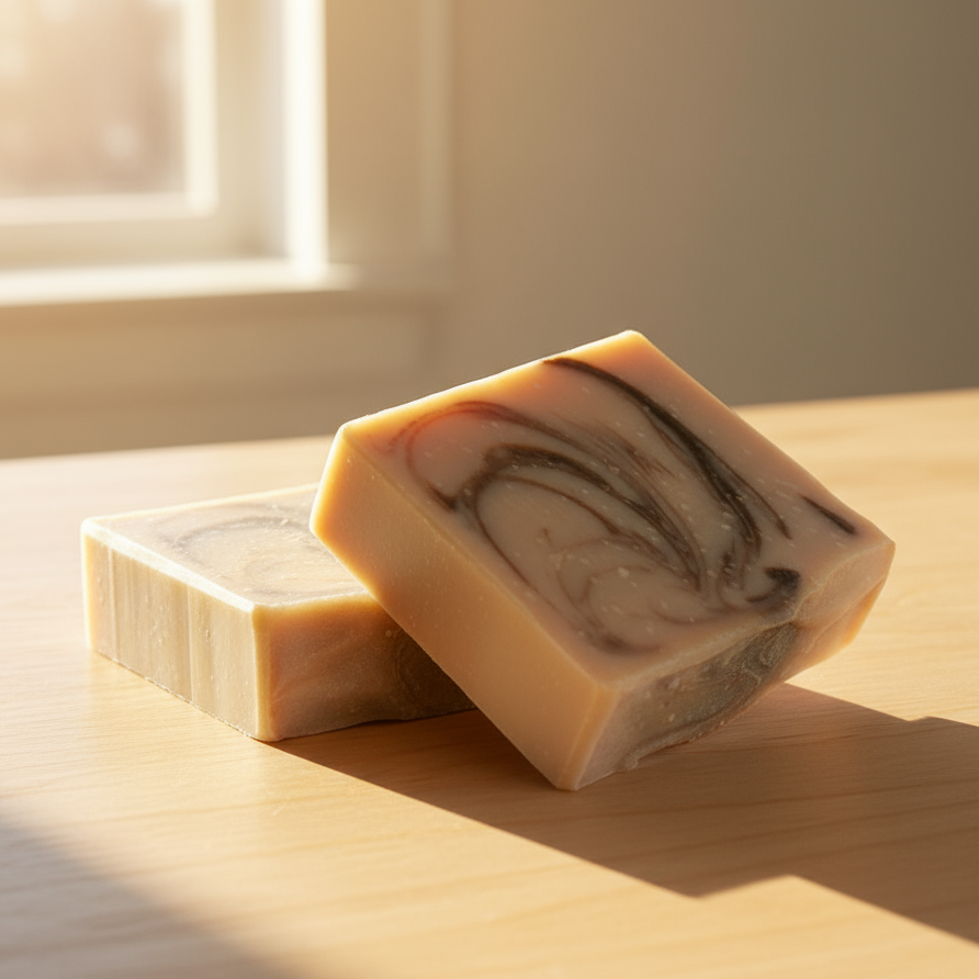 Cherry Almond 2 bar Shopify AI "sunny room"