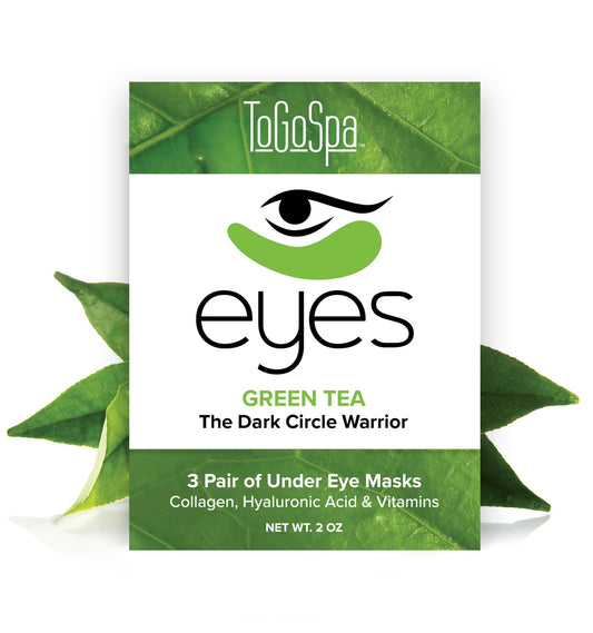 ToGoSpa Green Tea Collagen Eye Pads - 3 pack