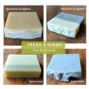 Fresh & Clean Scents - 4 Bar Gift Set