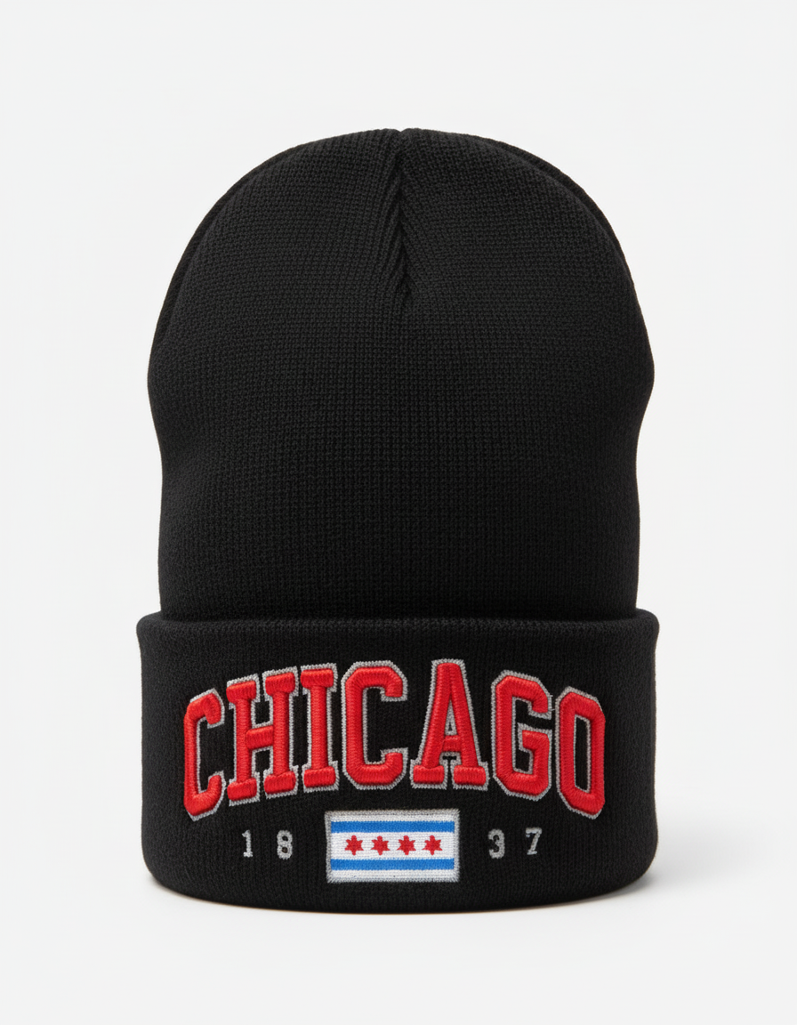 Scull Caps - Chicago Themed