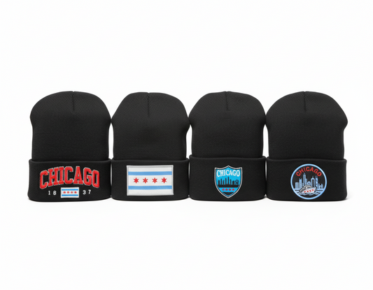 Scull Caps - Chicago Themed