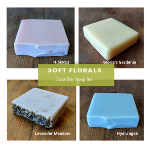Soft Florals - 4 Bar Gift Set