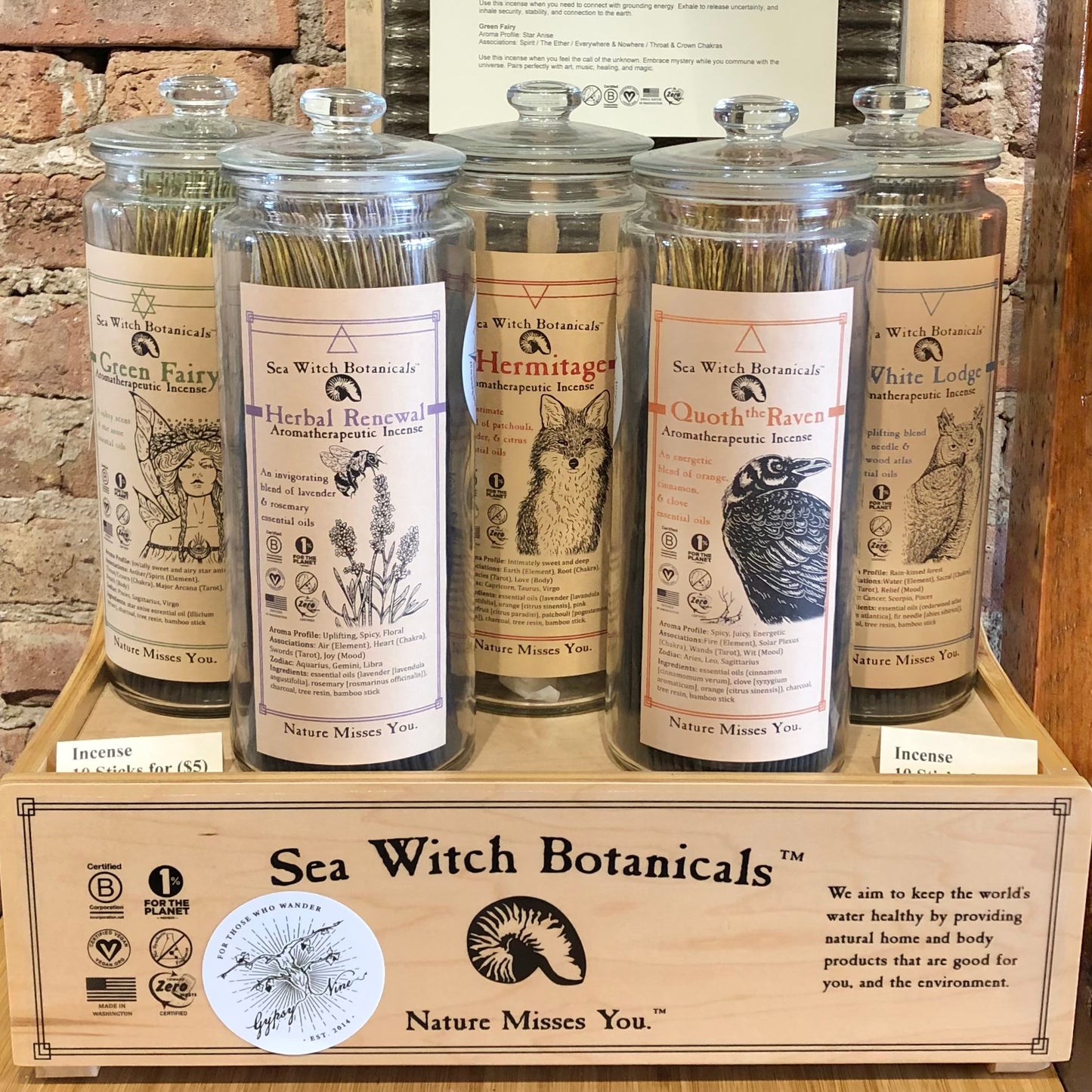 Sea Witch Apothecary Incense 20 Stick Bundles