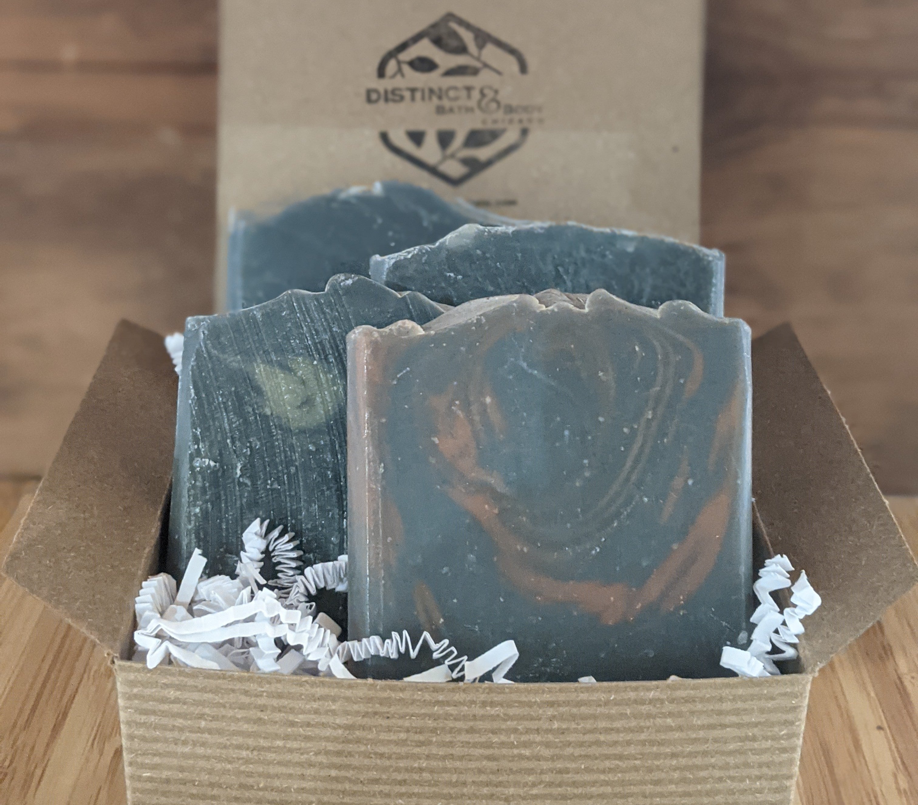 Activated Charcoal Soaps, 4 Bar Gift Set