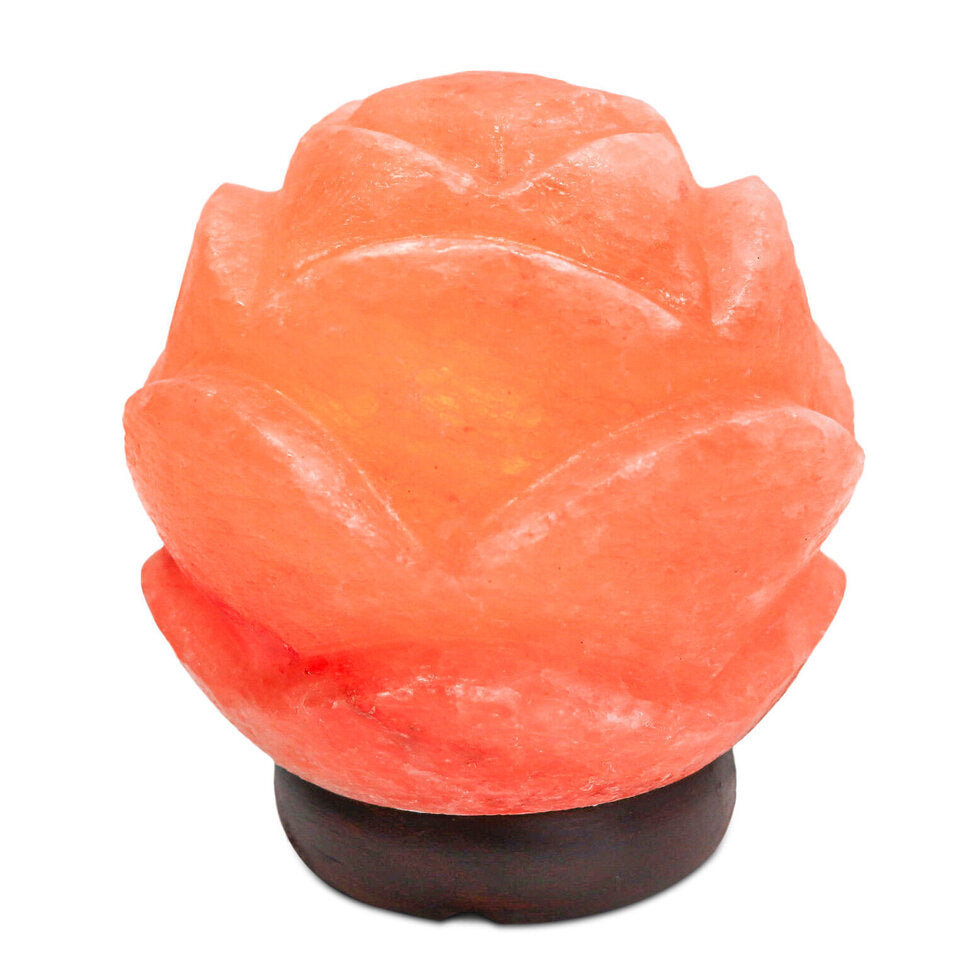 Pink Lotus Flower 6" Himalayan Salt Lamp